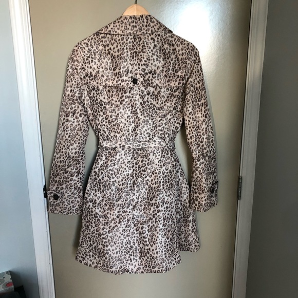 BANANA REPUBLIC Mad Men collection leopard trench, SZ S - Picture 6 of 7